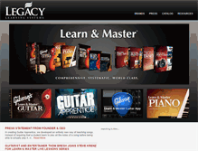Tablet Screenshot of legacylearningsystems.com